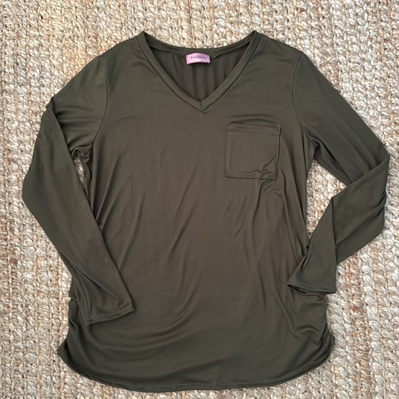 RAGDOLL LONG SLEEVE SHIRT OVERSIZED CAMO GREEN SUPER SOFT TEE SIZE LARGE XL - Picture 2 of 3